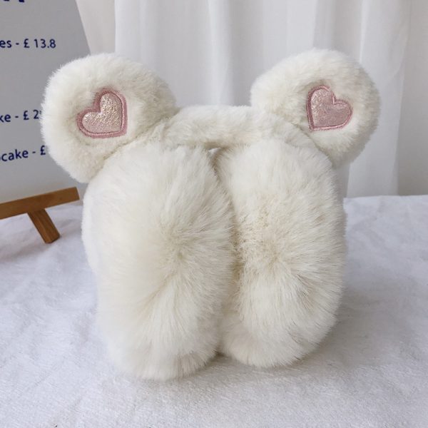 foldable bear ear muffs women's new winter warm and antifreeze ear warm