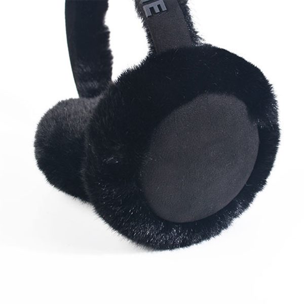 1pc winter warmth unisex ear muffs polyester knit stretch fit, hand washable, cozy soft letter pattern outdoor ear warmers