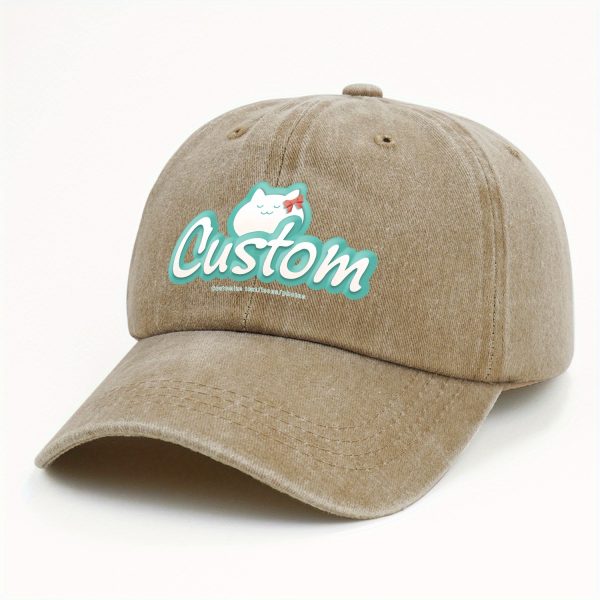 10pcs, customizable logo and personalized photo baseball caps, suitable for company team building logos or event parties, event customization, family customization