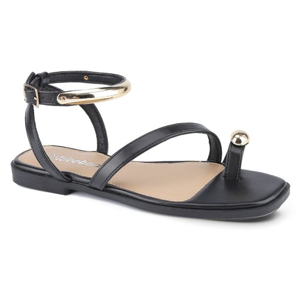 comfortable non slip flat sandals women square toe summer shoes for beach, pool, outdoor walking