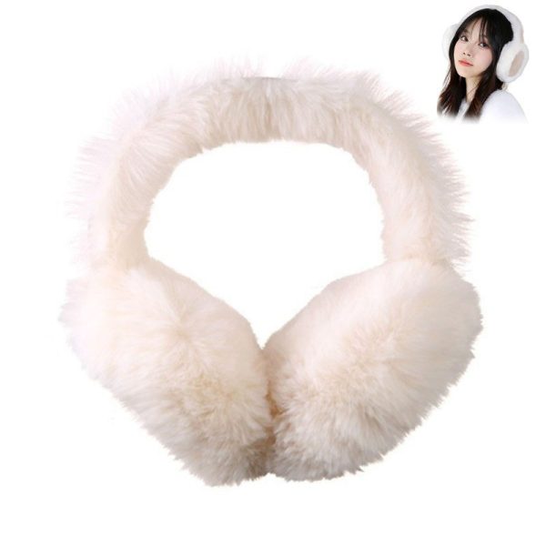 2pcs women's winter ear muffs wind resistant plush fleece lining, soft fur exterior, adjustable strap for cycling, motorcycle, outdoor activities (black &), ear cover for winter, cycling essentials, fleecelined comfort