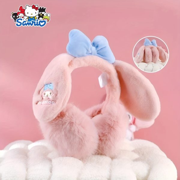 1pc sanrio cartoon thick earmuffs, cute, soft, comfortable, warm, windproof and cold, suitable for autumn and winter, business travel