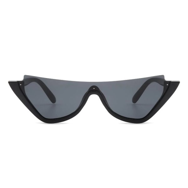 retro half frame fashion cat eye glasses