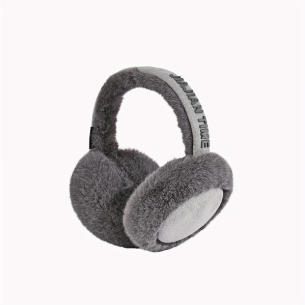 1pc winter warmth unisex ear muffs polyester knit stretch fit, hand washable, cozy soft letter pattern outdoor ear warmers
