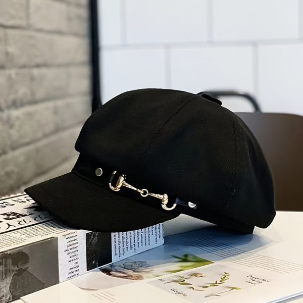 2 elegant black and white classic women's berets with exquisite craftsmanship, fashionable embossed beret style, hand washable, suitable for parties, and fashionable berets for women to wear daily