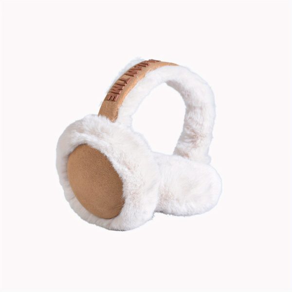 1pc winter warmth unisex ear muffs polyester knit stretch fit, hand washable, cozy soft letter pattern outdoor ear warmers