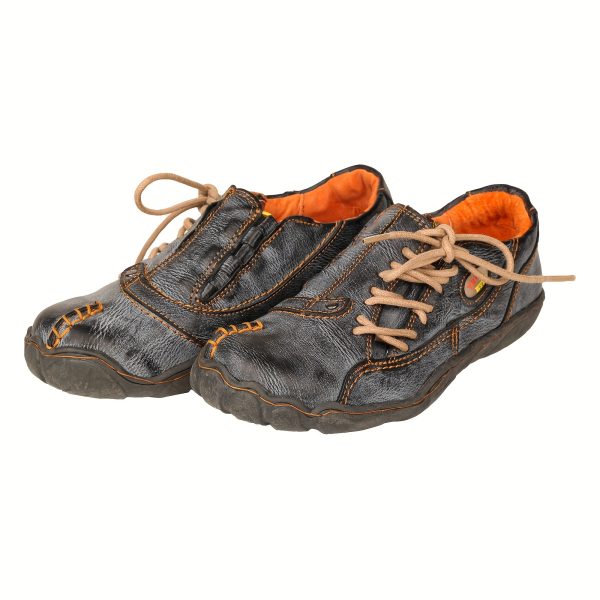 tma eyes fashion irregular splicing hand stitching design anti slip and durable women's daily matching flat shoes