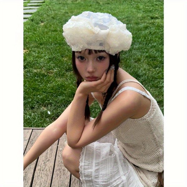 women's vintage beret hat soft lightweight facial accentuating painter style, for parties, everyday & formal events retro french artist look, elegant french inspired hat, party accessory, structured headwear