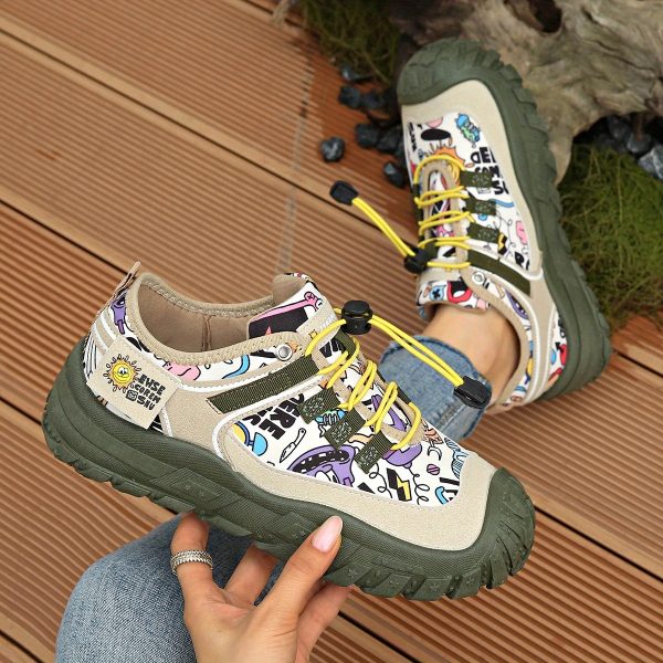 women's lightweight low cut lace up sneakers beige & olive green, synthetic cover upper, non slip rubber sole all season everyday & formal shoes for women easy clean casual shoes, ladies sneakers